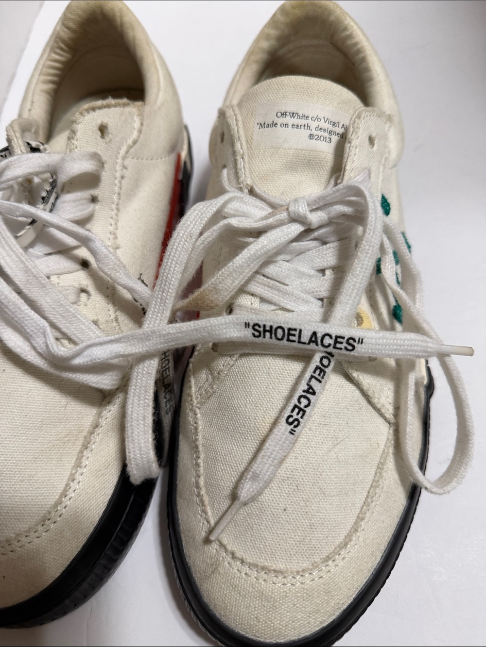 Off white canvas sneakers Size 50/US 9 (Need TLC) - Picture 17 of 17